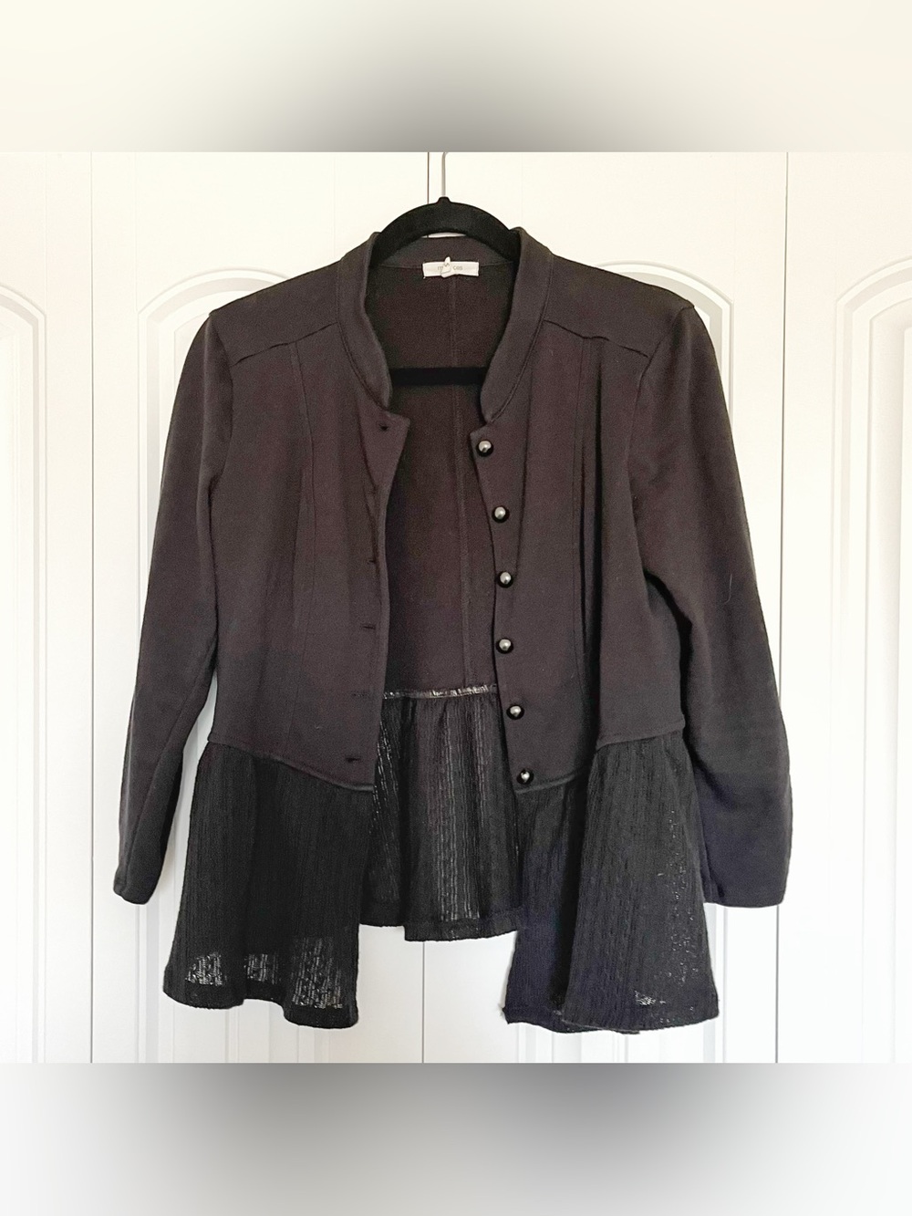 Maurices Peplum Sweater with Button Front